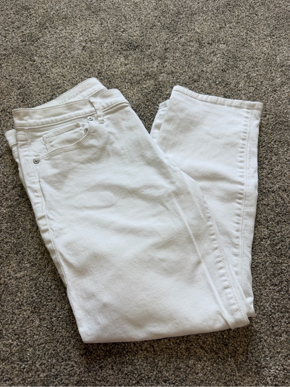 LOFT Relaxed Straight Crop Jeans